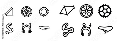 Bicycle Component Icons