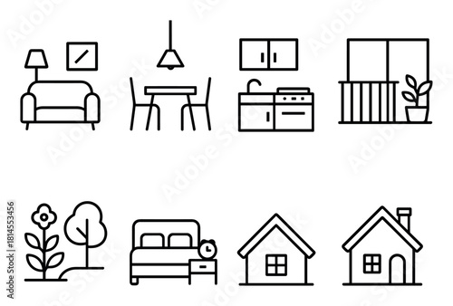 Minimalist Family Icons