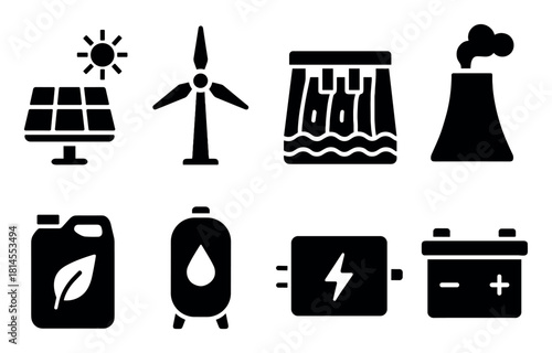 Renewable Energy Icons