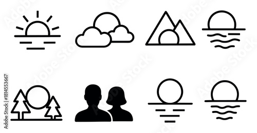 Sunset Icon Collection
