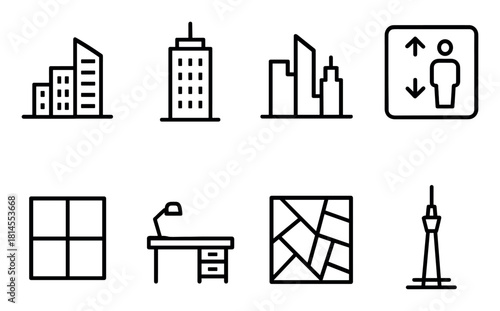 Skyscraper Icon Set