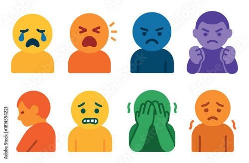 Negative Emotion Icons