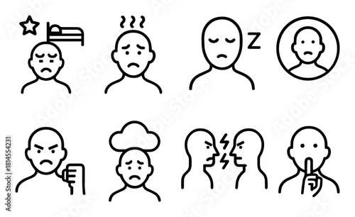 Minimalist Emotion Icons