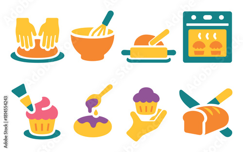 Colorful Baking Icons