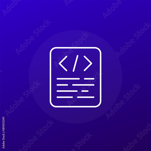 Metadata line icon for web and apps