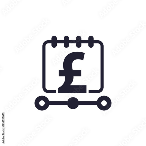 payment schedule icon with pound