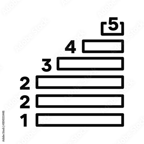 Simple black and white line art icon of a classic aframe camping tent isolated on