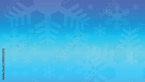 Christmas background with bowknot decorated with stars and snow. Illustration background