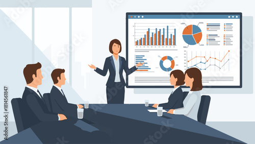 business people working in a meeting