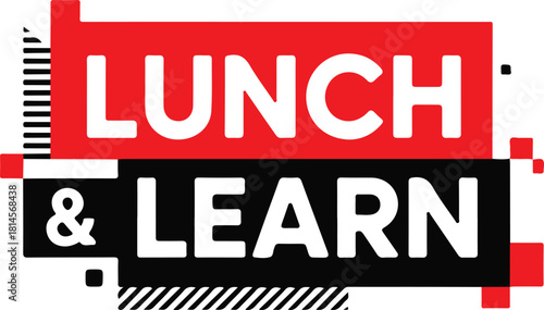 Lunch and learn event modern graphic