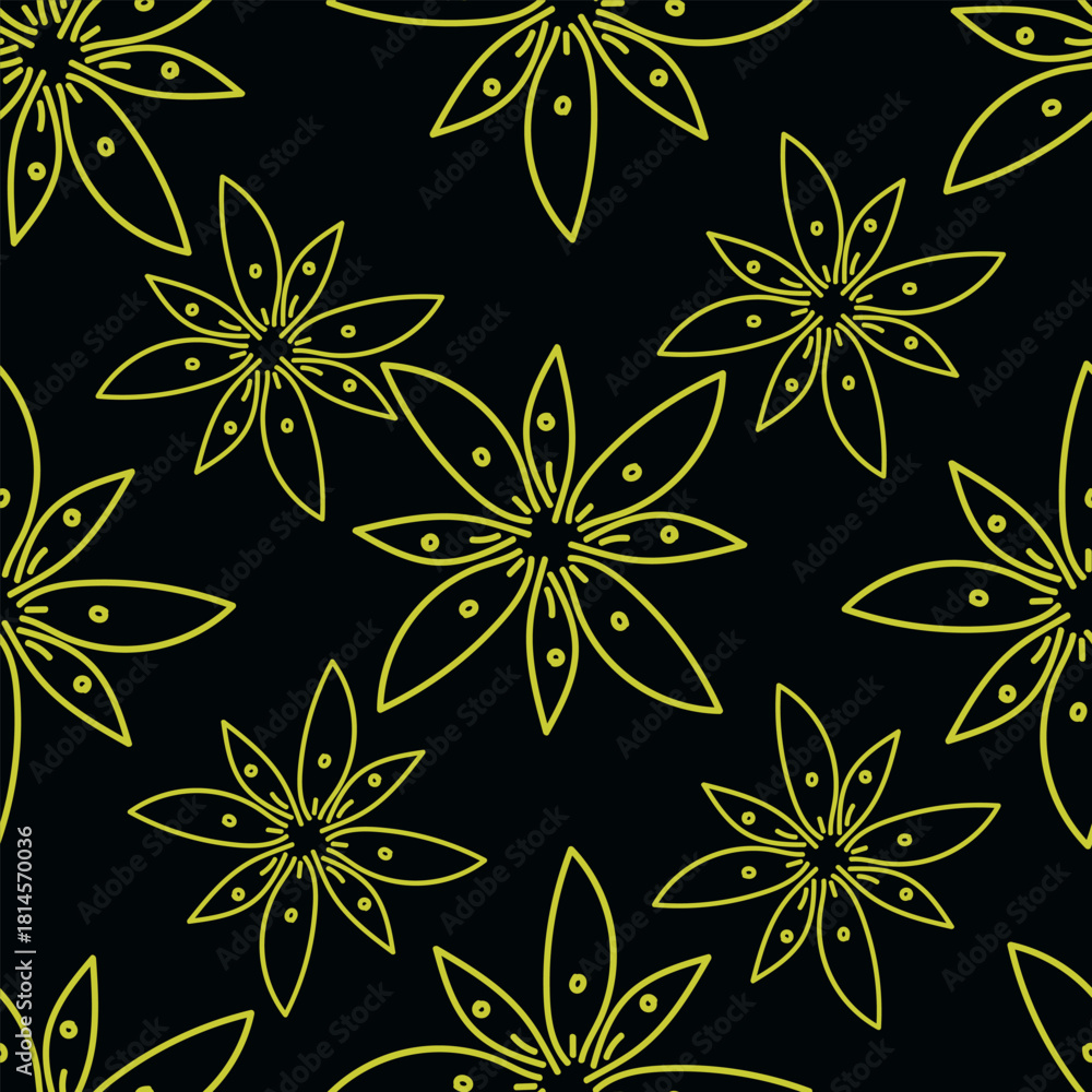 Fototapeta premium seamless floral pattern