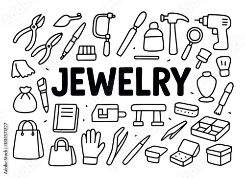 Jewelry Tools Illustration