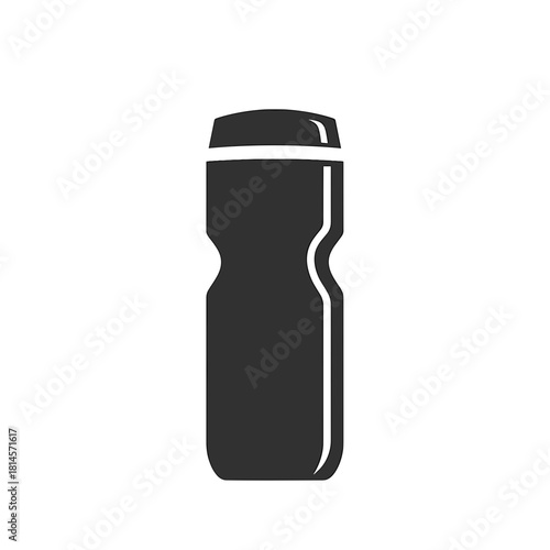 Simple Vector Sports Water Bottle Graphic, Hydration Icon for Active Lifestyle on transparent background