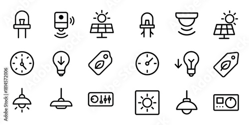 Supermarket Energy Icons