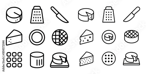 Minimal Cheese Icons