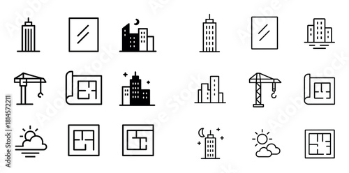 Minimalist Construction Icons