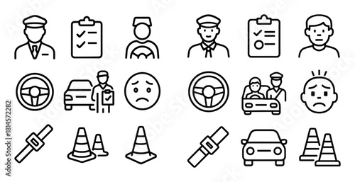 Driving Test Icons