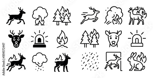 Forest Fire Icons