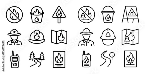 Forest Fire Icons
