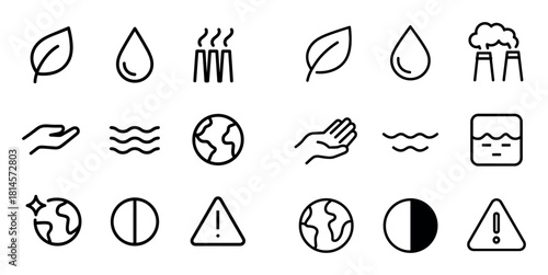 Minimalist Hydrocarbon Icons