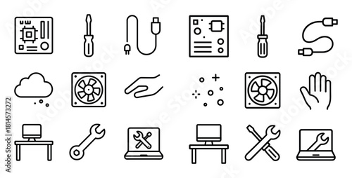 Minimalist Repair Icons