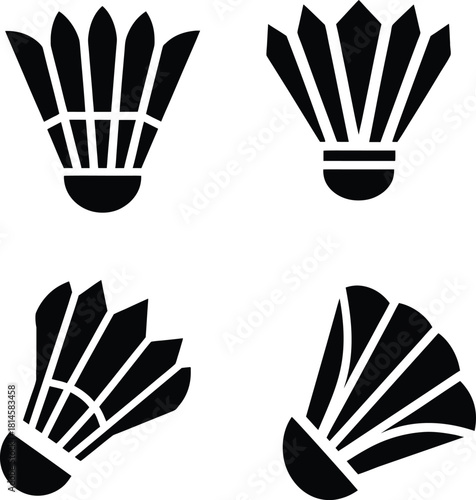 Vector badminton shuttlecock icon