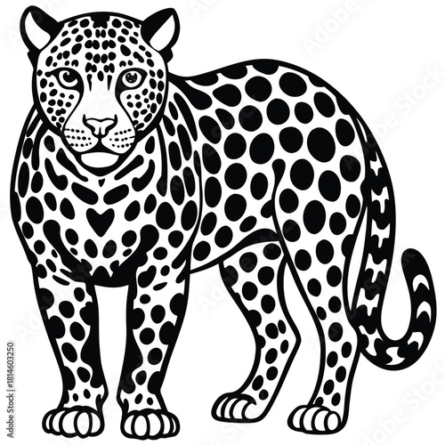 leopard vector icon