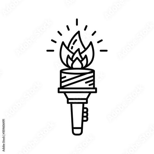 Outline icon of a safety vest or life jacket with zipper and straps, isolated on