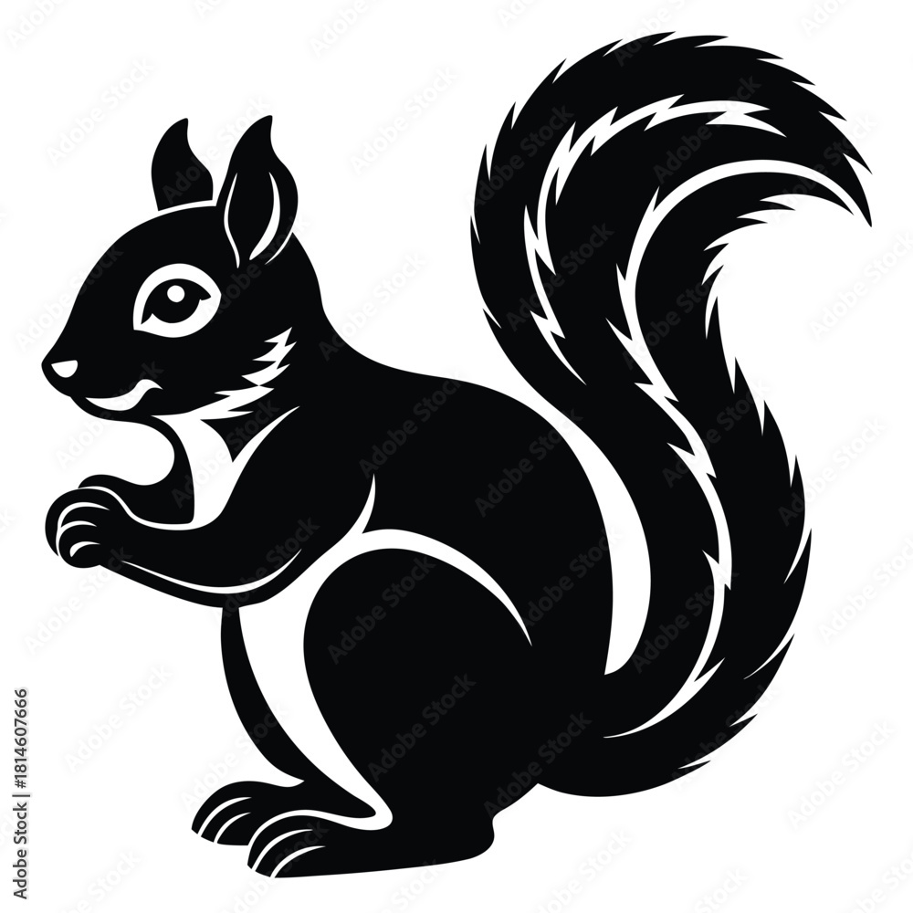 Obraz premium squirrel vector icon