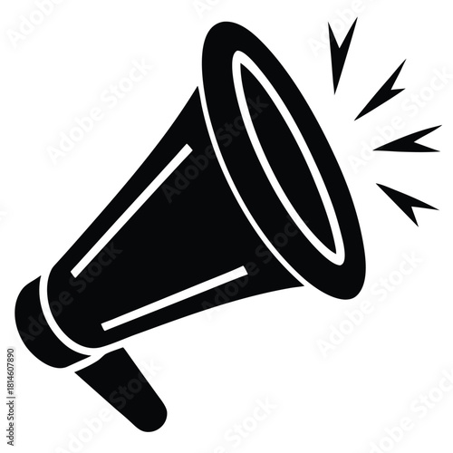 celebration megaphone vector icon