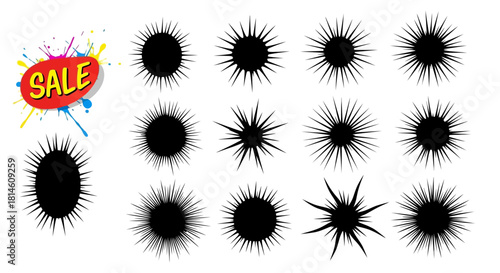 Amazing collection of unique starburst elements for sale offers and design projects now available for you