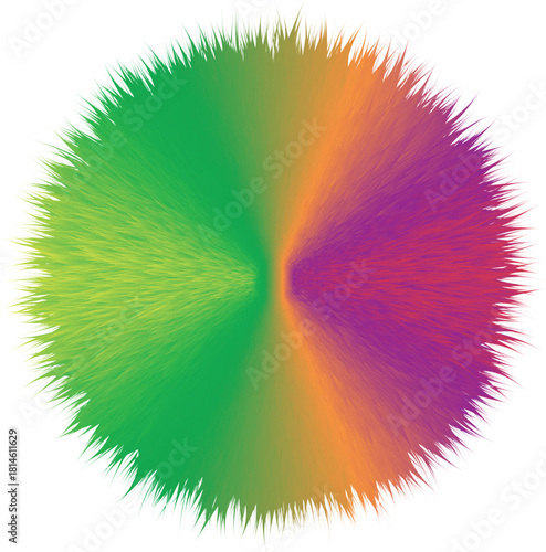 Abstract gradient blur colors, smoothly blue and green.  dynamic visual effect. Flat vector illustration isolated on white