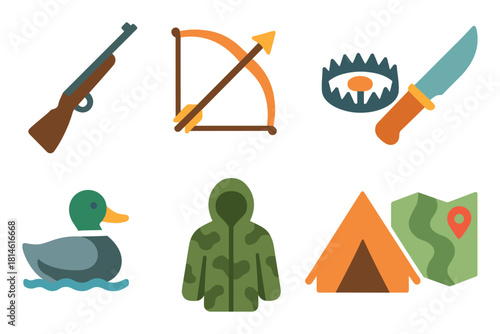 Hunting Gear Icons