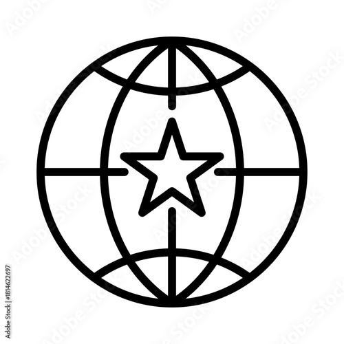 Globe net icon