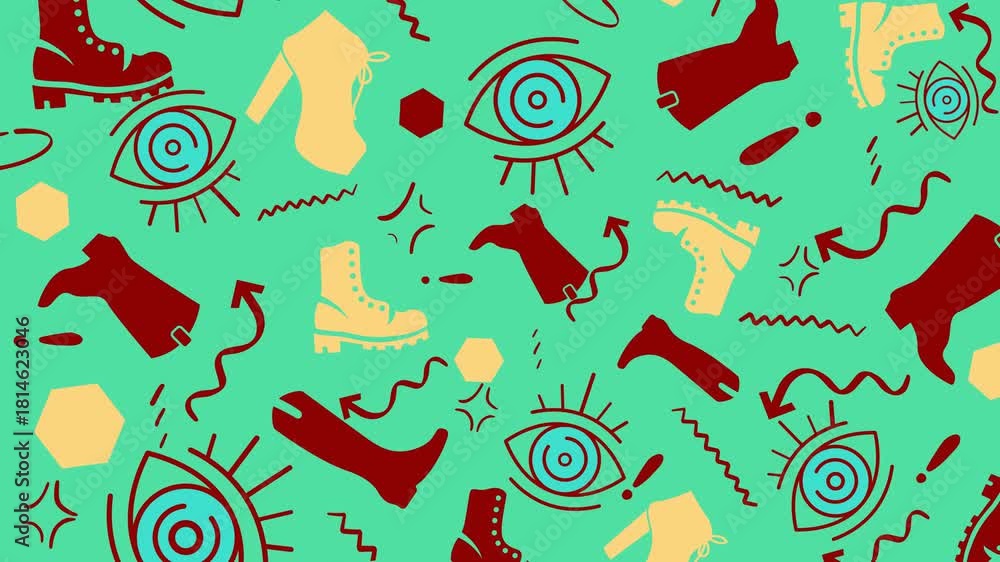 Store Performance Animation Background 4K Colorful Animated Shopping Icons Background | Vibrant E Commerce ...