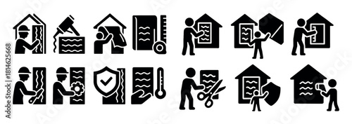 Home Insulation Icons
