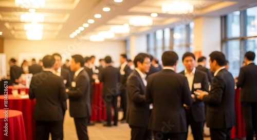 Wallpaper Mural Business professionals networking and socializing at corporate event. Torontodigital.ca