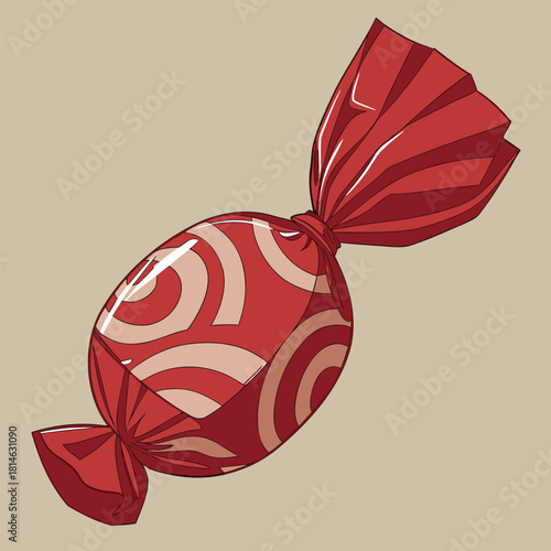 vector illustration of a candy