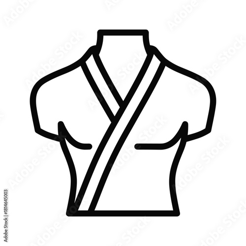 Karate gi uniform isolated on
