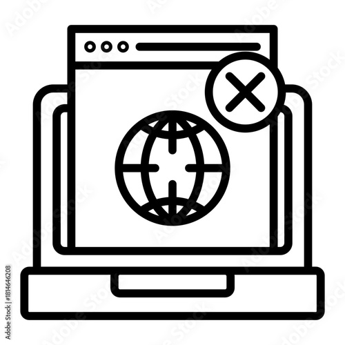 No internet access icon