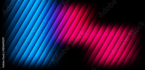 Blue and pink neon gradient background with diagonal glowing lines on dark abstract surface
