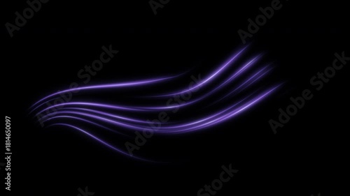 Futuristic Violet Speed Lines Animation with Alpha Channel. Looping Energy Stream Effect for Corporate, Gaming, and Sci-Fi Video Projects.