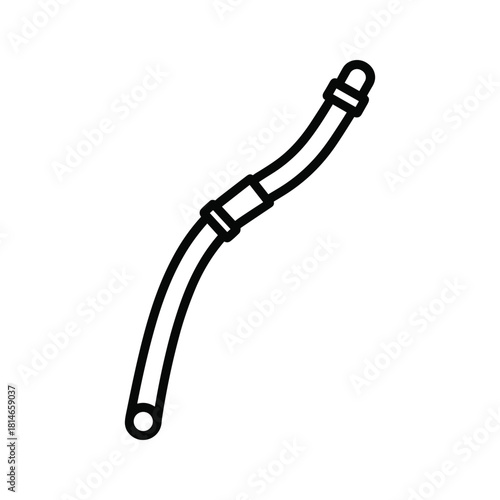 Seat belt isolated on for safety and security in vehicle