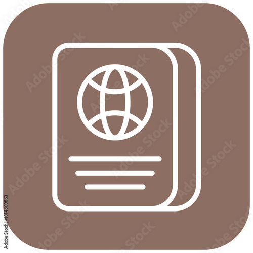 Vector Design Passport Icon Style