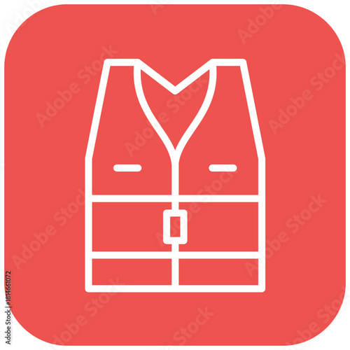 Vector Design Life Vest Icon Style