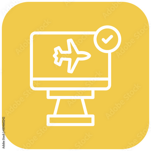 Vector Design Check In Icon Style