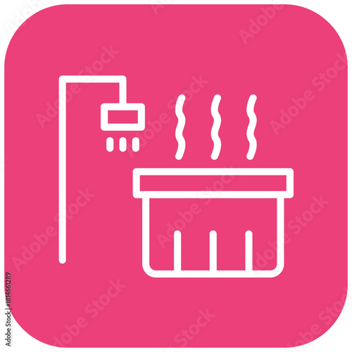 Vector Design Hot Tub Icon Style