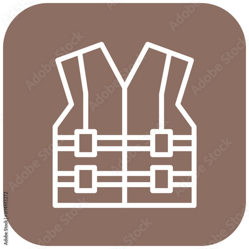 Vector Design Life Vest Icon Style