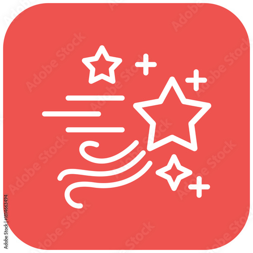 Vector Design Shooting Star Icon Style