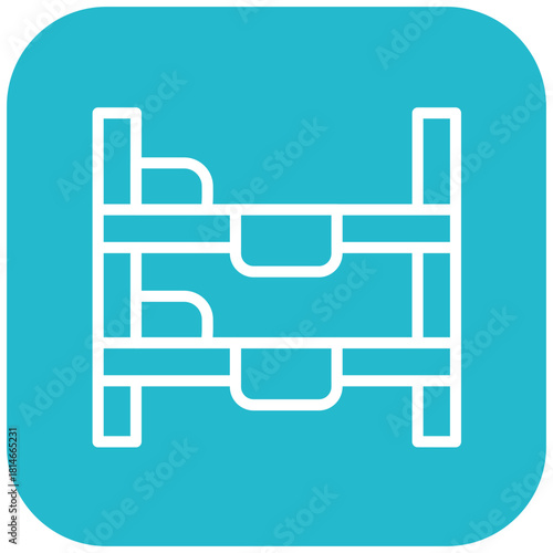 Vector Design Bunk Bed Icon Style